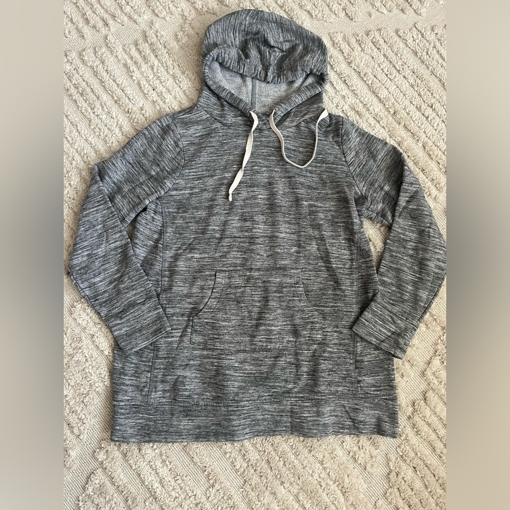Motherhood Maternity heather grey hooded sweatshirt Size L